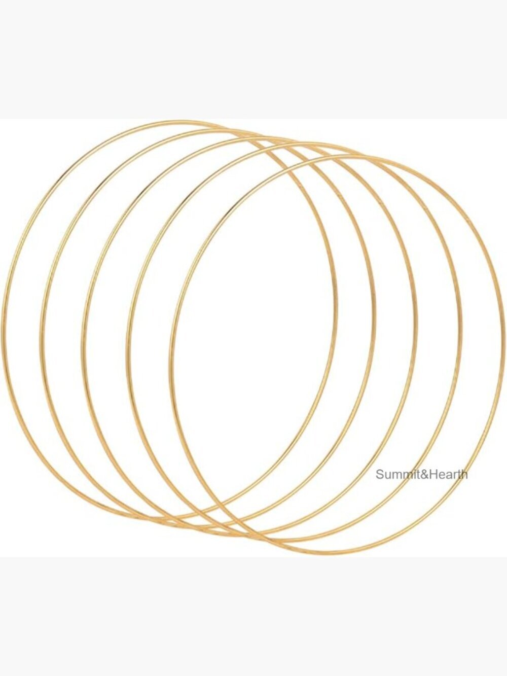 5 Pack 10 Inch Metal Hoop Rings for DIY Crafts Wreaths Dream Catchers